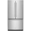 KitchenAid 36-inch, 20 cu. ft. French 3-Door Refrigerator with Interior Water Dispenser KRFC300ESS IMAGE 1
