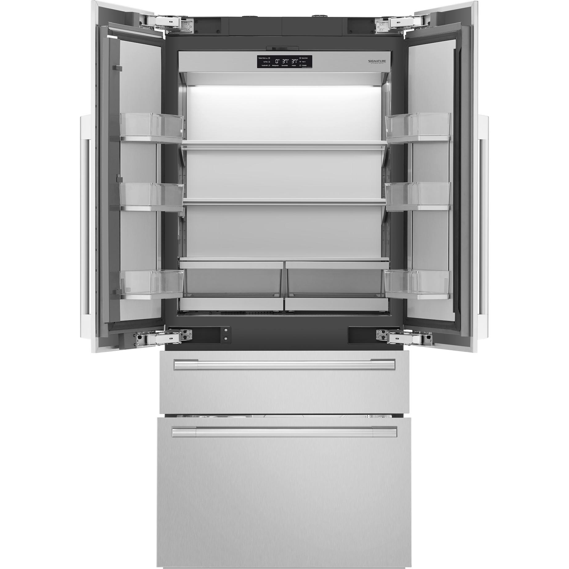 Signature Kitchen Suite 36-inch, 19.3 cu.ft. Built-in French 4-Door Re