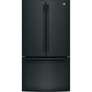 GE 36-inch, 27 cu.ft. Freestanding French 3-Door Refrigerator with Internal Water Dispenser GNE27JGMBB IMAGE 1