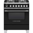 Fisher & Paykel 30-inch Freestanding Dual-Fuel Range with Warming Drawer OR30SCG6B1 IMAGE 1