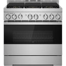 JennAir 36-inch Freestanding Gas Range with JennAir® Culinary Center JGRP436HM IMAGE 1