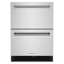 KitchenAid 24-inch Undercounter Double-Drawer Refrigerator KUDR204KSB IMAGE 1