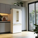 Forno 30-inch, 17.5 cu. ft. Counter-Depth French 3-Door Refrigerator with Interior Ice Maker FFFFD1974-31WHT IMAGE 6