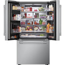 Signature Kitchen Suite 36-inch, 25.5 cu. ft. Counter-Depth French 3-Door Refrigerator with Wi-Fi SKSFD3623SD IMAGE 3