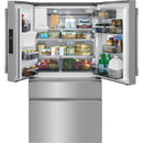 Frigidaire Professional Réfrigérateur quatre portes avec porte à deux battants à profondeur de comptoir de 36 po., 21,8 pi.cu. avec système d'eau et de glaçons externe PRMC2285AF - VENTE FINALE - BOITE OUVERTE - VENDU TEL QUEL - Germain Larivière