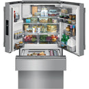 Frigidaire Professional Réfrigérateur quatre portes avec porte à deux battants à profondeur de comptoir de 36 po., 21,8 pi.cu. avec système d'eau et de glaçons externe PRMC2285AF - VENTE FINALE - BOITE OUVERTE - VENDU TEL QUEL - Germain Larivière