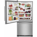 KitchenAid Réfrigérateur à congélateur inférieur de 30 po, 18.7 pi cu KRBL109ESS - Germain Larivière