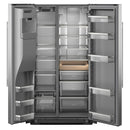 KitchenAid Réfrigérateur côte - à - côte de 36 pouces, 28 pi. cu. avec distributeur d'eau et de glace KRSF536RPS - Germain Larivière