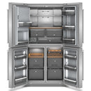 KitchenAid Réfrigérateur quatre portes avec porte à deux battants à profondeur de comptoir de 36 pouces, 19,4 pi. cu. avec distributeur d'eau et de glaçons KRQC736RPS - Germain Larivière