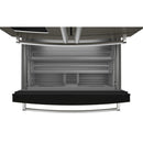 KitchenAid Réfrigérateur quatre portes avec porte à deux battants de 36 pouces avec système d'eau et de glaçons externe KRMF536RBS - Germain Larivière