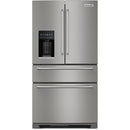 KitchenAid Réfrigérateur quatre portes avec porte à deux battants de 36 pouces avec système d'eau et de glaçons externe KRMF536RPS - Germain Larivière