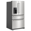 KitchenAid Réfrigérateur quatre portes avec porte à deux battants de 36 pouces avec système d'eau et de glaçons externe KRMF536RPS - Germain Larivière