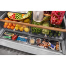 KitchenAid Réfrigérateur quatre portes avec porte à deux battants de 36 pouces avec système d'eau et de glaçons externe KRMF536RPS - Germain Larivière