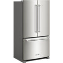 KitchenAid Réfrigérateur trois portes avec porte à deux battants de 36 po KRFC136RPS - Germain Larivière
