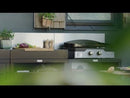 Le Marquier Rounded Cooking Cabinet Left 80 x 55 cm Black MC80ARGE13 EXTERNAL_VIDEO 1