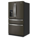 Whirlpool Réfrigérateur quatre portes avec porte à deux battants de 36 pouces, 26,2 pi. cu. avec distributeur d'eau et de glaçons externe WRMF7736PV - Germain Larivière