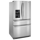 Whirlpool Réfrigérateur quatre portes avec porte à deux battants de 36 pouces, 26,2 pi. cu. avec distributeur d'eau et de glaçons externe WRMF7736PZ - Germain Larivière