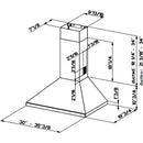 Faber 35-inch Wall Mount Range Hood CLAS36SS IMAGE 2