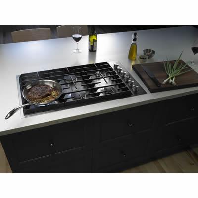 JennAir 36-inch Built-In Gas Cooktop JGC7636BS IMAGE 3