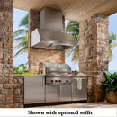 Best WPD39M Series 36in Outdoor Wall Mount Ventilation Hood Liner WPD39M36SB IMAGE 4