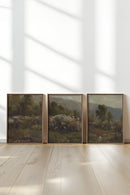 TRIO DOUCEURS CHAMPÊTRES (3 Œuvres sur toile étirée)