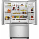  KitchenAid 36-inch, 20 cu. ft. French 3-Door Refrigerator with Interior Water Dispenser KRFC300ESS IMAGE 3