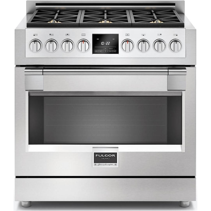 Fulgor Milano 36-inch Freestanding Dual-Fuel Range F6PDF366S1 IMAGE 1