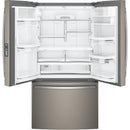  GE Profile 36-inch, 23.1 cu. ft. Counter-Depth French 3-Door Refrigerator with Ice and Water PWE23KMKES IMAGE 3