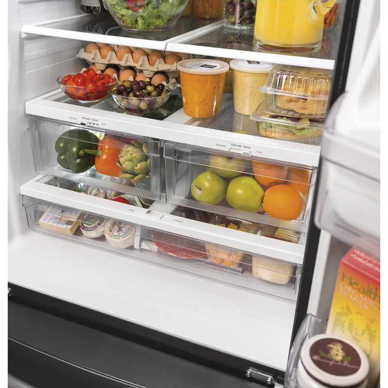 GE 30-inch, 20.8 cu. ft. Freestanding French 3-Door Refrigerator with FrostGuard™ GNE21DSKSS IMAGE 4