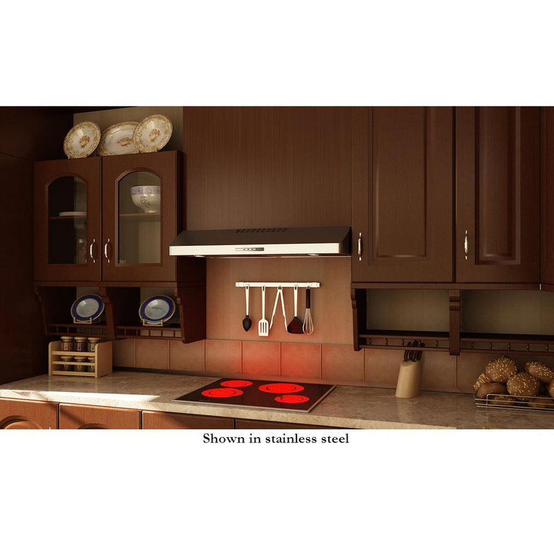 Faber 30-inch Levante I Under-Cabinet Range Hood LEVA30BK300-B IMAGE 4