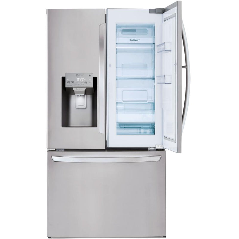  LG 36-inch, 27.7 cu.ft. Freestanding French 3-Door Refrigerator with SmartThinQ® Technology LFXS28566S IMAGE 6