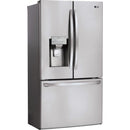  LG 36-inch, 27.9 cu.ft. Freestanding French 3-Door Refrigerator with Slim SpacePlus® Ice System LFXS28968S IMAGE 2