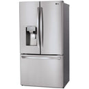  LG 36-inch, 27.9 cu.ft. Freestanding French 3-Door Refrigerator with Slim SpacePlus® Ice System LFXS28968S IMAGE 3