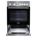 Blomberg 24-inch Freestanding Electric Range with 4 Cooking Zones BERC24202SS IMAGE 5