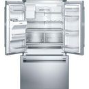  Bosch 36-inch, 25 cu.ft. Freestanding French 3-Door Refrigerator with Ice and Water Dispensing System B26FT50SNS IMAGE 2