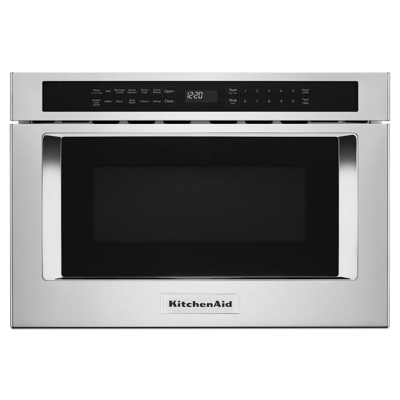 KitchenAid 24-inch, 1.2 cu. ft. Under-Counter Microwave Oven Drawer KMBD104GSS IMAGE 1