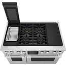 Signature Kitchen Suite 48-inch Freestanding Dual-Fuel Range with Sous Vide SKSDR480SIS IMAGE 4