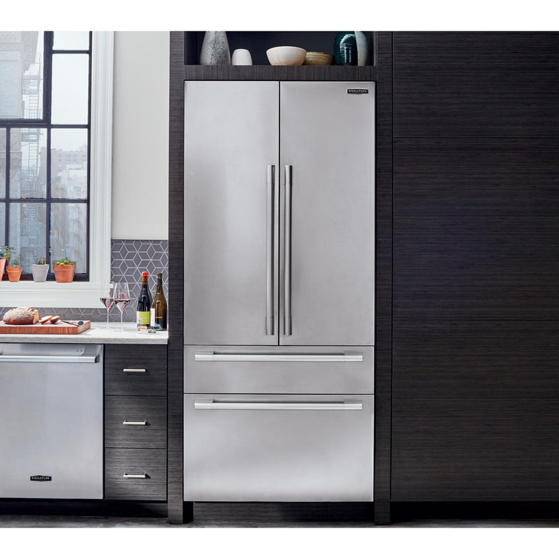 Signature Kitchen Suite 36-inch, 19.3 cu.ft. Built-in French 4-Door Refrigerator with Internal Water Dispenser SKSFD3604P IMAGE 3