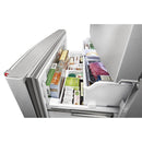  KitchenAid 36-inch, 26.8 cu. ft. Freestanding French Door 3-Door Refrigerator with Exterior Ice and Water Dispensing System KRFF507HPS IMAGE 8