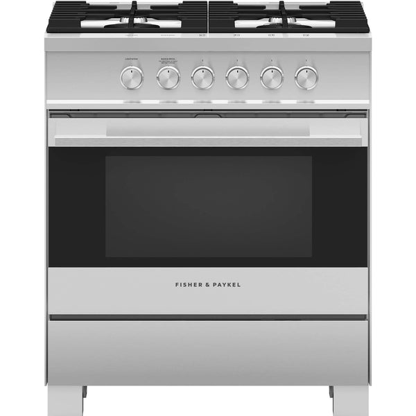 Fisher & Paykel 30-inch Freestanding Gas Range with  AeroTech™ Technology OR30SDG4X1 IMAGE 1