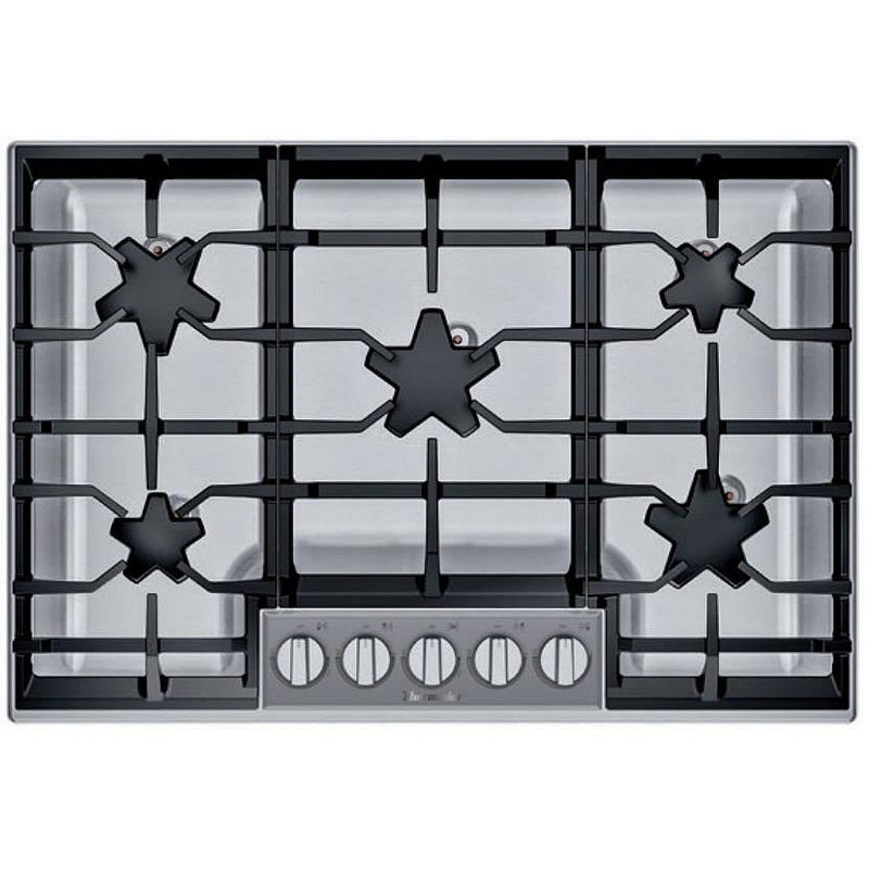 Thermador 36-inch Built-in Gas Cooktop with Patented Star® Burners SGSX365TS IMAGE 1