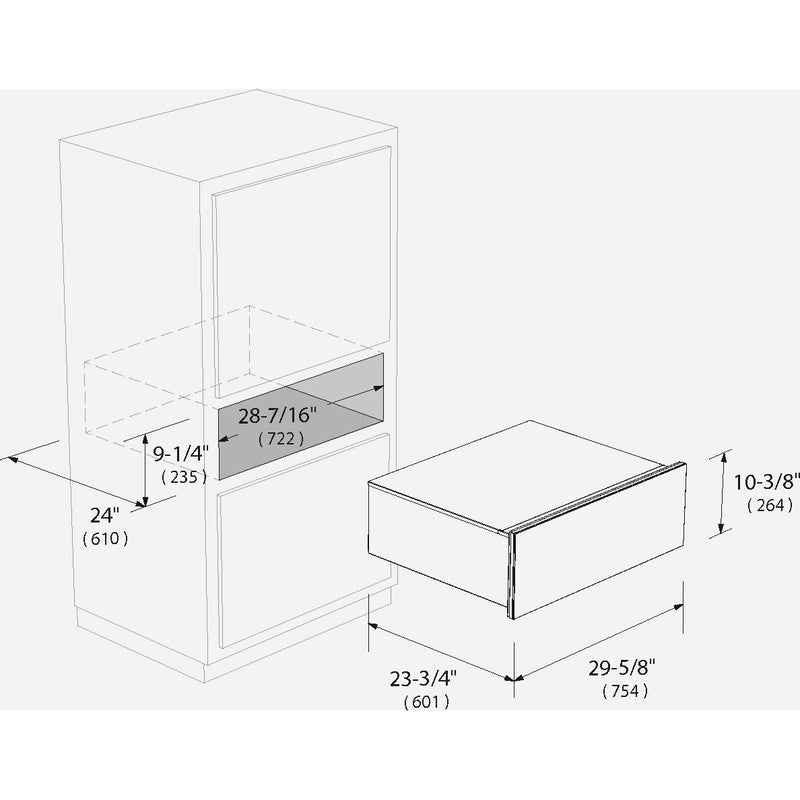 Fulgor Milano 30-inch Warming Drawer F7DWD30S1 IMAGE 2