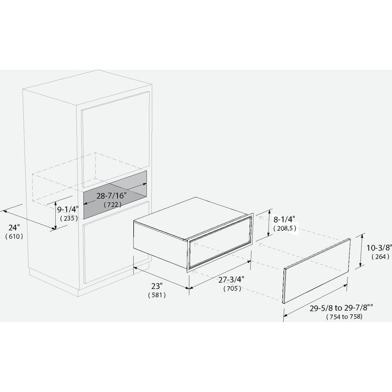 Fulgor Milano 30-inch Warming Drawer F7IWD30O1 IMAGE 2