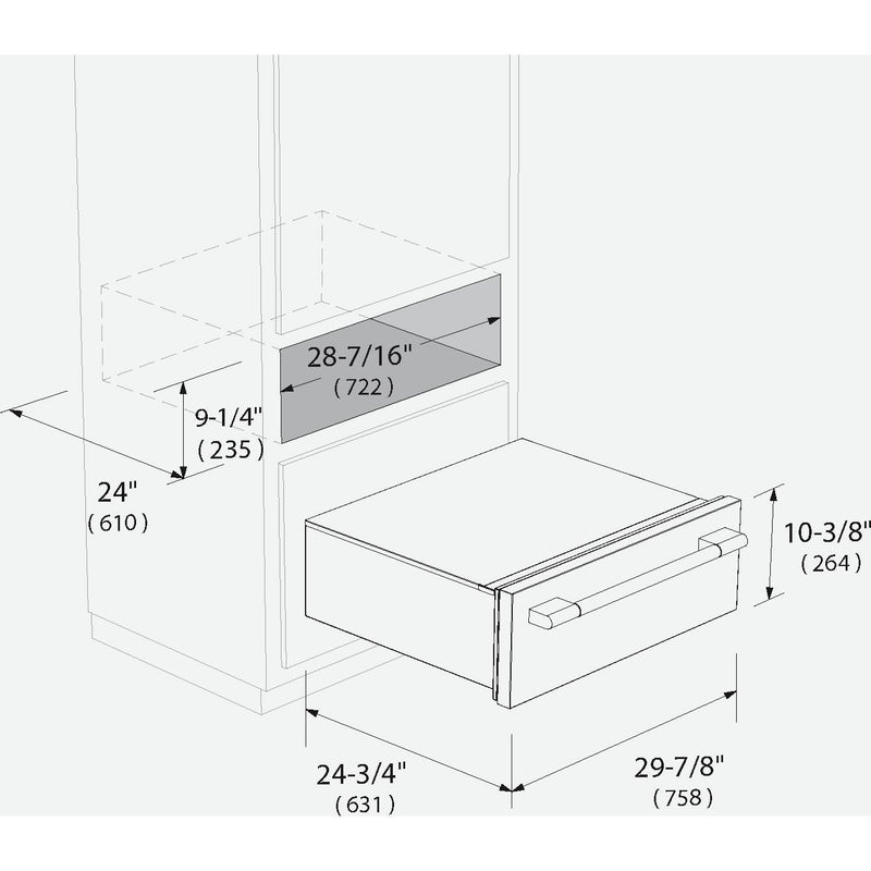 Fulgor Milano 30-inch Warming Drawer F6PWD30S1 IMAGE 3