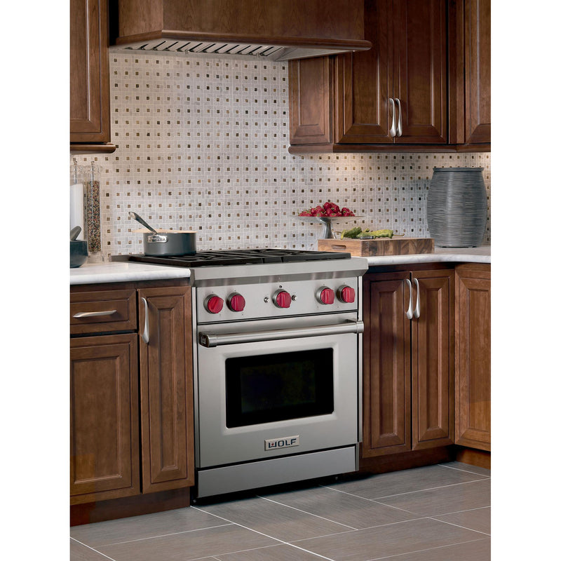 Wolf 30-inch Freestanding Gas Range with Convection GR304-LP IMAGE 8