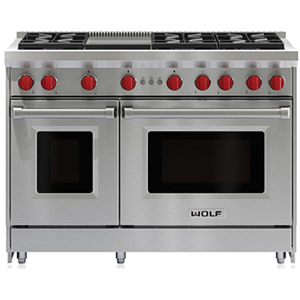 Wolf 48-inch Freestanding Gas Range with Convection GR486G-LP IMAGE 1