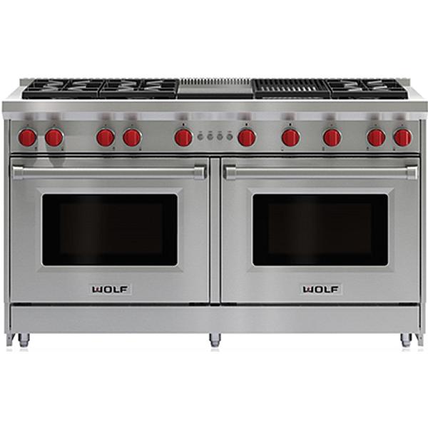 Wolf 60-inch Freestanding Gas Range with Convection GR606CG-LP IMAGE 1