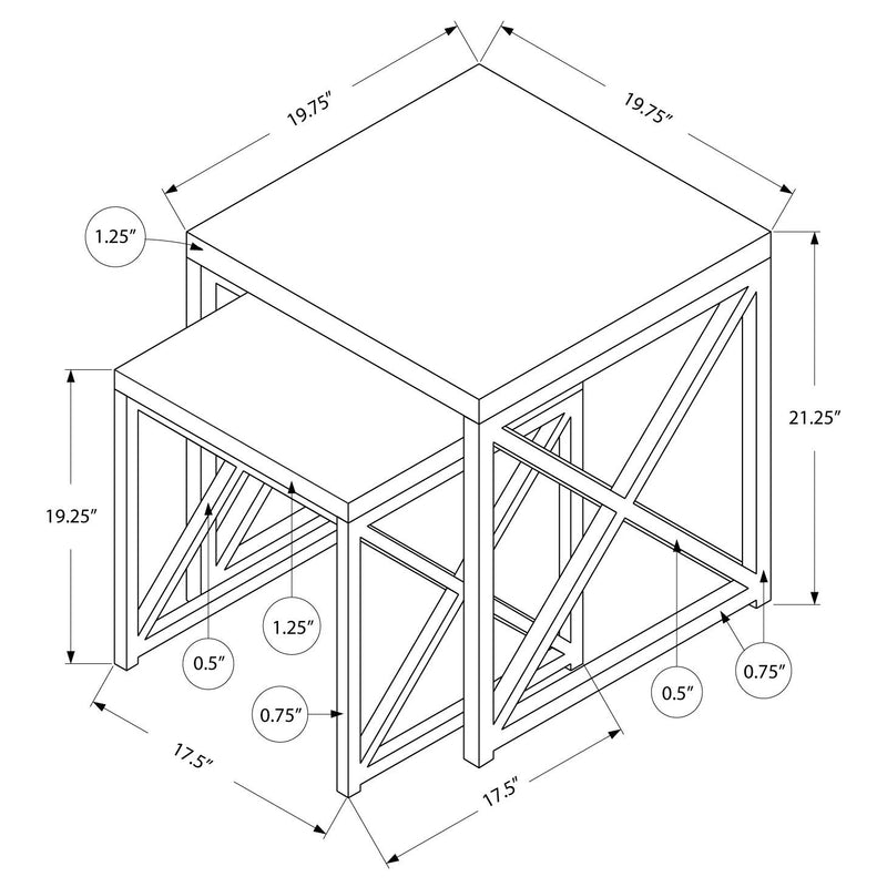 Germain Larivière Occasional Tables Nesting Tables 270883 IMAGE 3