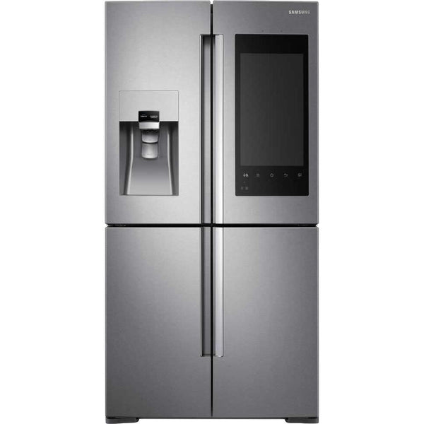  Samsung 36-inch, 22 cu.ft. Counter-Depth French 4-Door Refrigerator with  Family Hub™ RF22M9581SR/AC IMAGE 1