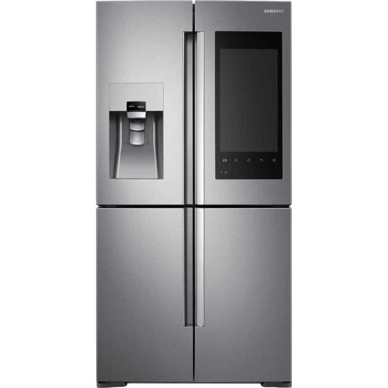  Samsung 36-inch, 22 cu.ft. Counter-Depth French 4-Door Refrigerator with  Family Hub™ RF22M9581SR/AC IMAGE 1